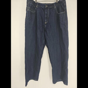 Vintage Sean John Baggy Jeans Mens 42x30 Dark Wash Garvey Loose Fit Hip Hop